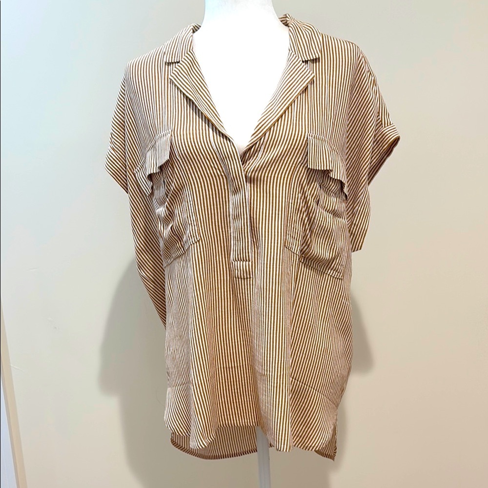 LOFT Tunic Popover Camp Shirt